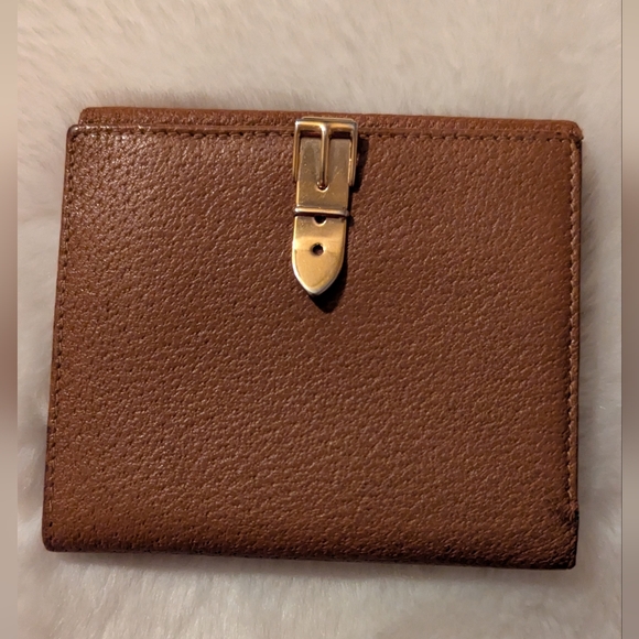 GUCCI Leather Wallet Brown Leather Bi-fold Vintage VGUC with COA - Picture 1 of 16